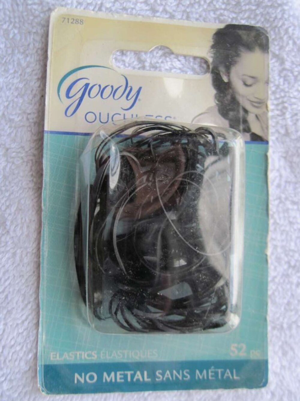 52 Goody Opaque Black Tate Plastic Poly Ouchless Elastic Pony Hair Bands 2012-15